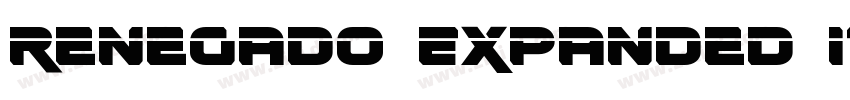 Renegado Expanded It字体转换